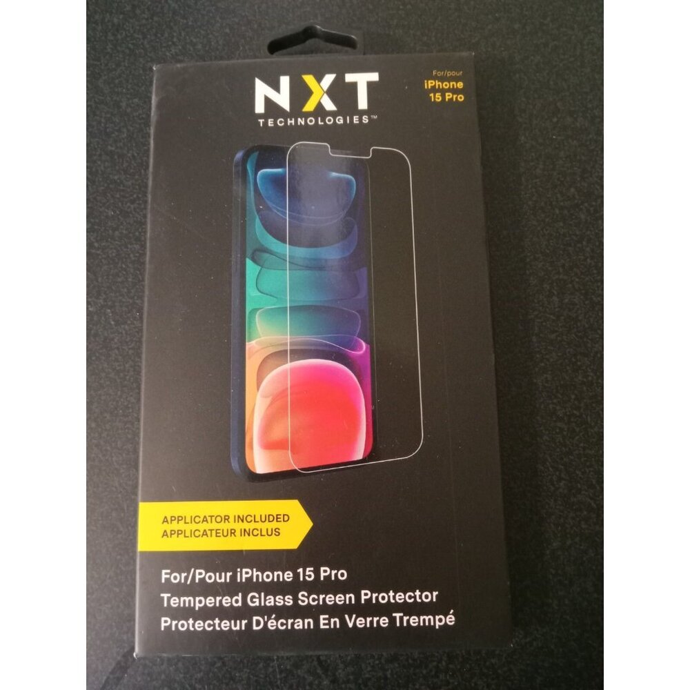 Tempered Glass Screen Protector for iPhone 15 Pro – Anti-Scratch – New